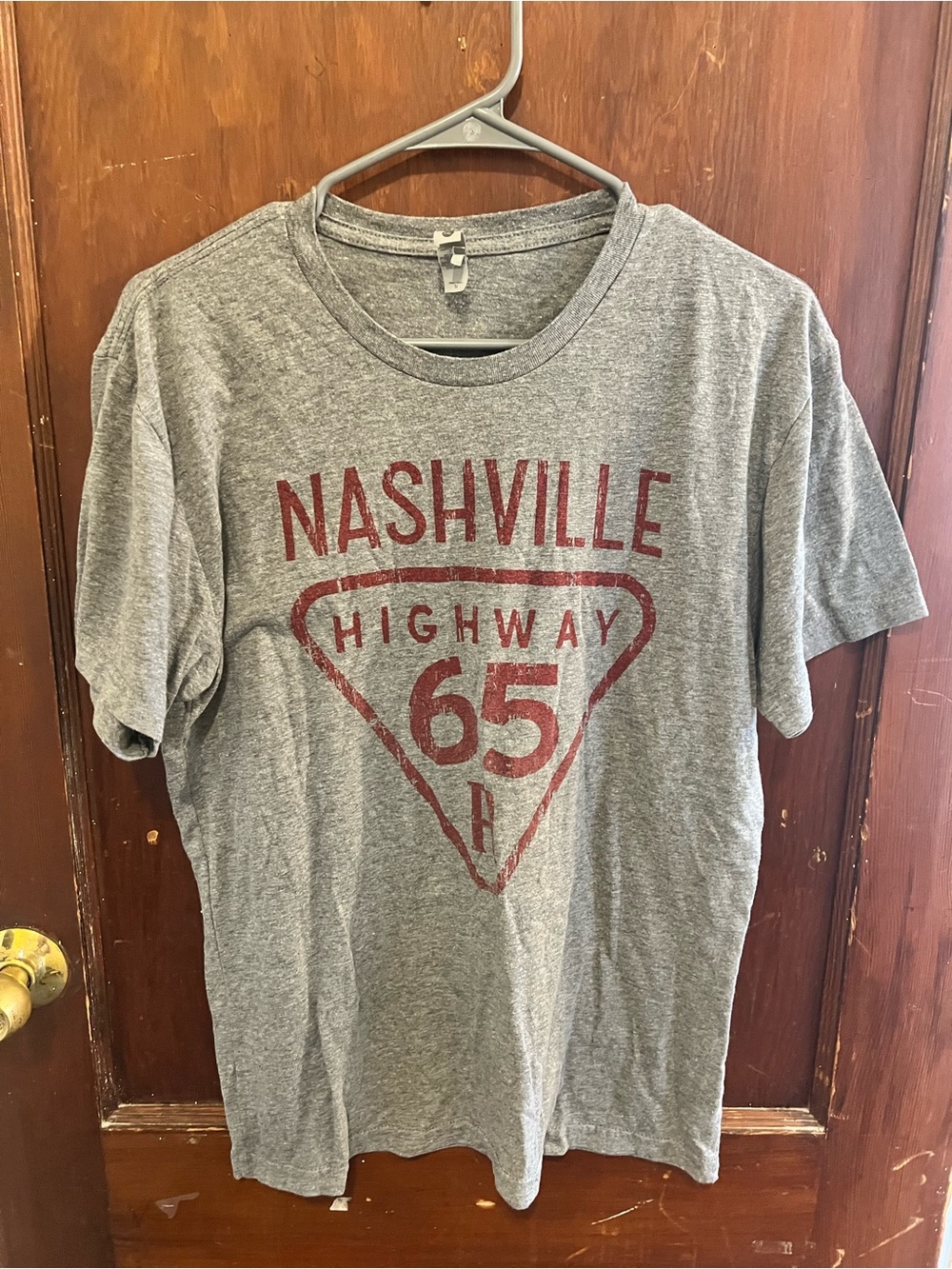 Nashville Highway 65 Grey Graphic Tee Size Medium